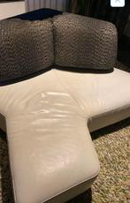 Leolux archipel bank sofa leer wit verstelbare rugleuning, Gebruikt, Tweepersoons, Ophalen of Verzenden, Leer