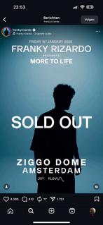 FRANKY RIZARDO, Tickets en Kaartjes, Evenementen en Festivals, Eén persoon