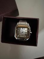 Cartier Santos xxl, Sieraden, Tassen en Uiterlijk, Horloges | Heren, Overige merken, Staal, Staal, Polshorloge