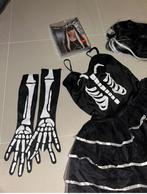 Halloween set carnaval set skelet pak doodskop pak, Kleding | Dames, Ophalen, Zo goed als nieuw, Halloween