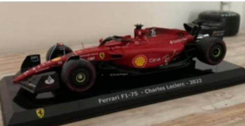 Ferrari F1 75 Charles Leclerc 2022 schaal 1/24 grandes # 1, Hobby en Vrije tijd, Modelauto's | 1:24, Nieuw, Auto, Bburago, Verzenden