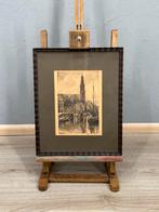 Louis Landre - Westertoren Amsterdam ets b29,5 h36,5, Ophalen of Verzenden