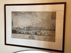 Ets Rotterdam Boompjes IJspret 1784 ingelijst hoofdpoort, Antiek en Kunst, Ophalen