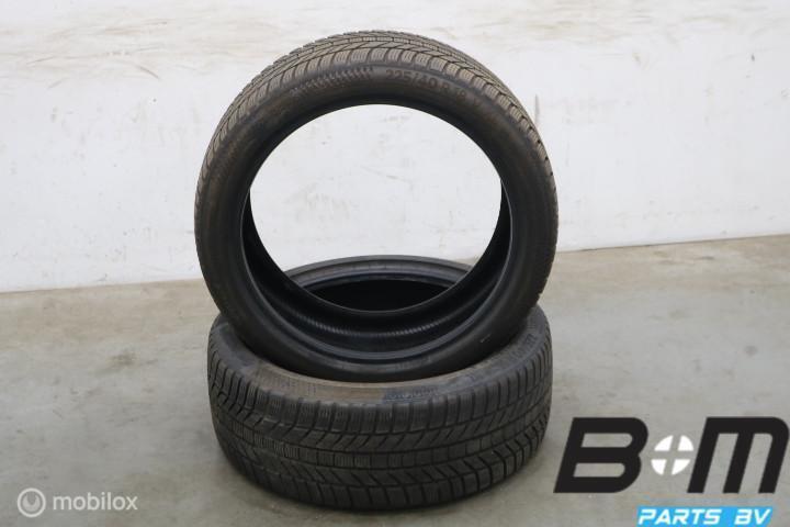 2 x 2254018 92V Conti WinterContact TS870P 5mm 225 40 18, Auto-onderdelen, Banden en Velgen, Band(en), Gebruikt