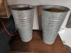 Twee zinken vazen, Ophalen, Overige kleuren, Minder dan 50 cm