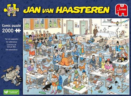 Jan van Haasteren - De Kattenshow - 2000 stukjes, Hobby en Vrije tijd, Denksport en Puzzels, Nieuw, Legpuzzel, Meer dan 1500 stukjes