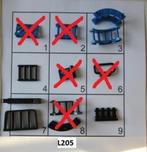 L205 LEGO BLAUW EN ZWART HEK SIERHEK RAAMROOSTER BALUSTRADE, Lego, Ophalen of Verzenden, Losse stenen, Lego Nederland B.V.