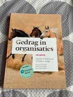 Gedrag in Organisaties - Robbins & Judge, Pearson, Zo goed als nieuw, Gamma, HBO