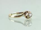 Antieke gouden ring met roosdiamant, Ophalen of Verzenden, Goud, Ring, Met edelsteen