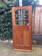 Te koop hardhouten  voordeur maat 93x211.5, Ophalen of Verzenden, Gebruikt, Buitendeur, 200 tot 215 cm