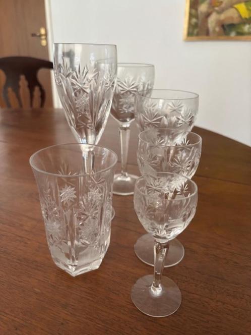 antiek kristallen glasservies, Antiek en Kunst, Antiek | Glas en Kristal, Ophalen