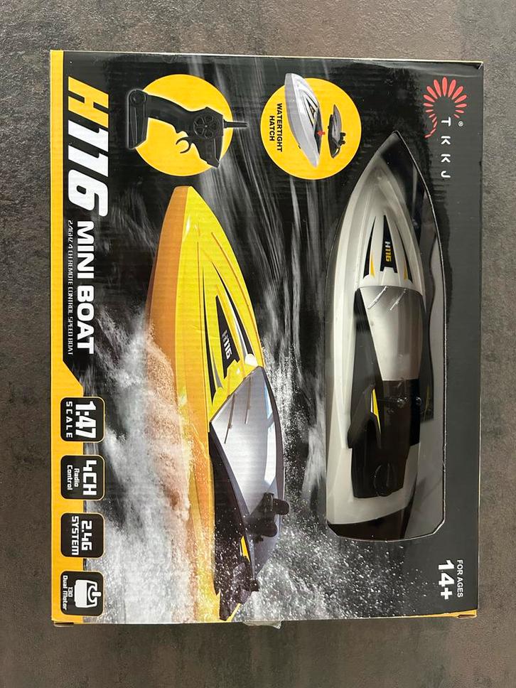 TKKJ H116 Mini RC Boot, Hobby en Vrije tijd, Modelbouw | Auto's en Voertuigen, Zo goed als nieuw, Overige typen, 1:50 of kleiner