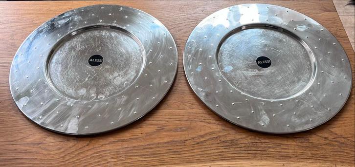 Alessi RSV Dienblad / Presenteerblad, Huis en Inrichting, Woonaccessoires | Dienbladen, Gebruikt, Metaal, Rond, Ophalen