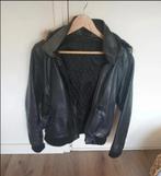 Echt leren winterjas met afritsbare kraag, Kleding | Dames, Jassen | Winter, Ophalen of Verzenden, Gedragen, Zwart