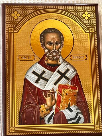 Byzantijns Orthodoxe icoon Sint Nicolaas