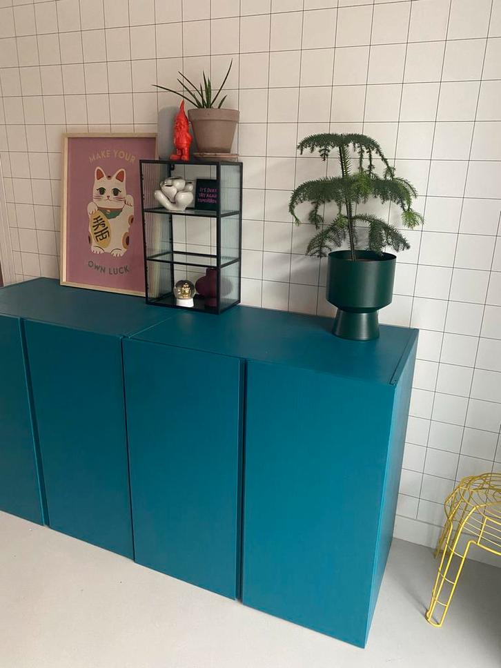 2x ikea ivar kast, Huis en Inrichting, Kasten | Dressoirs, Gebruikt, 100 tot 150 cm, 25 tot 50 cm, Met deur(en), Overige materialen