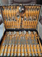 Vintage verzilverd Bestekset in Koffer, Antiek en Kunst, Ophalen of Verzenden