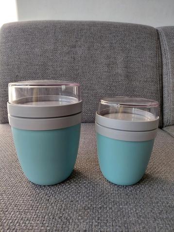 Mepal lunchpot 2 stuks 300+500 ml. Groen/blauw beschikbaar voor biedingen