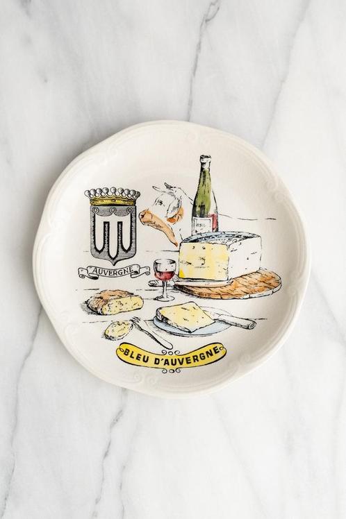 Franse Kaasbordjes 8 Stuks, Huis en Inrichting, Keuken | Servies, Gebruikt, Bord(en), Overige stijlen, Keramiek, Ophalen of Verzenden