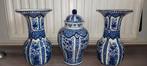 3 Delfs Blauwe Vazen - Royal Boch, Ophalen of Verzenden