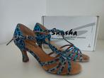 Blauw panter salsa dansschoenen latin stijldansen, Ophalen of Verzenden, Gebruikt, Schoenen
