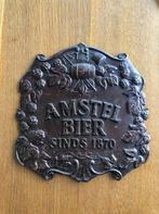 Reclamebord Amstel bier geen emaille oud bord amstelbier, Verzamelen, Biermerken, Gebruikt, Ophalen of Verzenden, Amstel