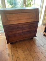 Antieke grenen secretaire B 110 cm, H 111 cm, D 49 cm, Ophalen
