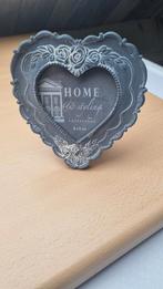 Hartvormige fotolijst met bloemmotieven - 8x8 cm, Ophalen of Verzenden, Nieuw