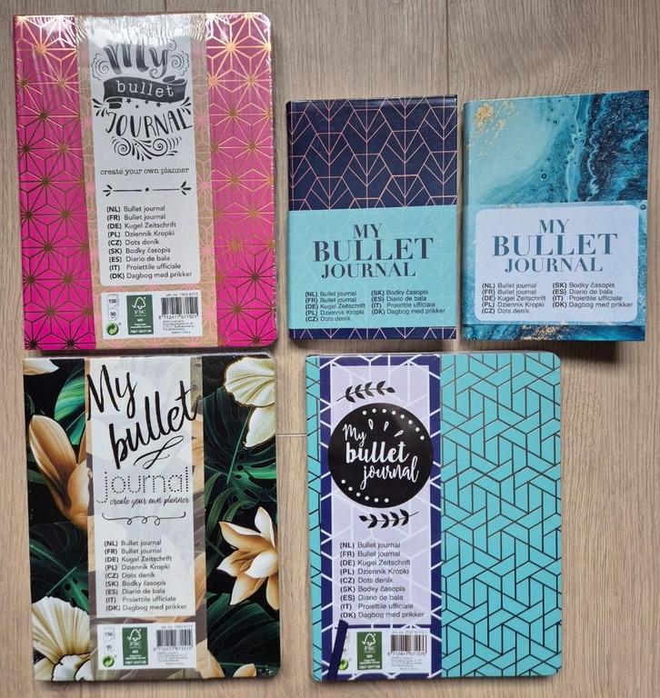 Bullet Journal notitieboeken, Diversen, Notitieboeken, Nieuw, A5, Ophalen of Verzenden