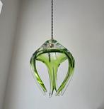 Vintage Brain-Le-Comte glazen hanglamp., Ophalen of Verzenden, Zo goed als nieuw, Minder dan 50 cm
