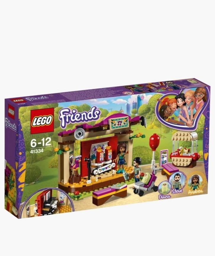 LEGO Friends 41334 Andrea's Parkprestatie, Kinderen en Baby's, Speelgoed | Duplo en Lego, Zo goed als nieuw, Lego, Complete set