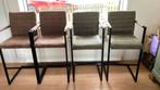4 Barstoelen Lizzy Leen Bakker - Cognac & Olijfgroen, Ophalen