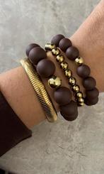 Beads Armband Bruin Big, Bruin, Kunststof of Plastic, Nieuw, Ophalen of Verzenden