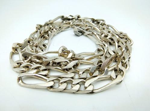 Zilveren herenketting met figaro schakel, Dorgay, 70,5 cm, Sieraden, Tassen en Uiterlijk, Kettingen, Nieuw, Zilver, Zilver, Verzenden