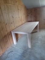 Grote tafel  240 x 100 cm  6 tot 8 pers. nieuw onbehandeld, Ophalen, Gebruikt, 200 cm of meer, 50 tot 100 cm