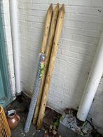 3 houten tuinpalen. Nieuw., Ophalen of Verzenden, Zo goed als nieuw, 250 cm of meer, Palen