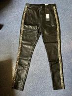 Maudd zwart luipaard pu legging nieuw mt 40, Maat 38/40 (M), Maudd, Zwart, Nieuw