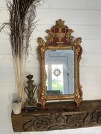 Antiek frans bruidsspiegeltje, Ophalen of Verzenden, Ovaal, Minder dan 50 cm