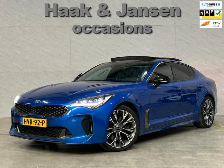 Kia Stinger GT-Line 2WD - Pano - Leder - Adaptive - Trekhaak, Auto's, Kia, Bedrijf, Te koop, Stinger, Achteruitrijcamera, Adaptive Cruise Control