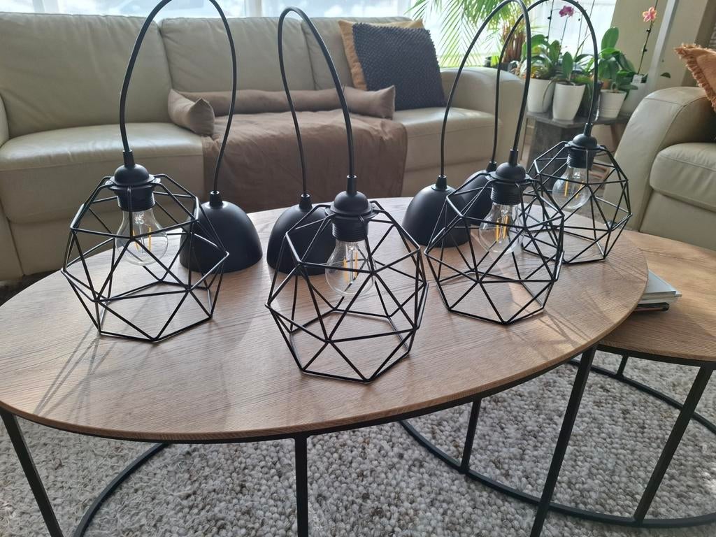 Hanglamp BRUNSTA en HEMMA met e27 lichtbron te koop, Ophalen, Zo goed als nieuw, Metaal, Minder dan 50 cm