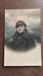 Militair in uniform, fotokaart, Ophalen of Verzenden, Voor 1920, Ongelopen, Overige thema's