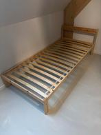 IKEA Houten Bed 90x200 - Eenpersoons, Huis en Inrichting, Slaapkamer | Bedden, Ophalen, 90 cm, Eenpersoons, Bruin