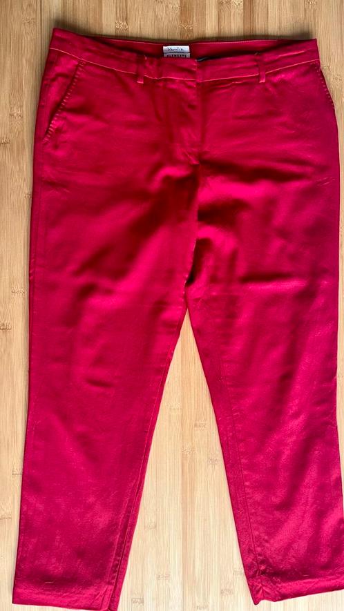 Vanilia wollen rode broek maat 40 / 42, Kleding | Dames, Broeken en Pantalons, Zo goed als nieuw, Maat 38/40 (M), Rood, Lang, Ophalen of Verzenden