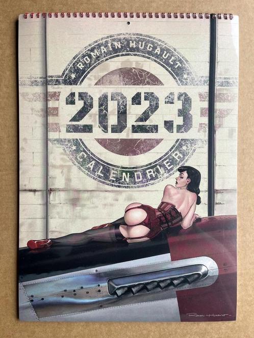 Pin-up kalender 2023 onder cellofaan - Romain HUGAULT, Boeken, Stripboeken, Nieuw, Verzenden