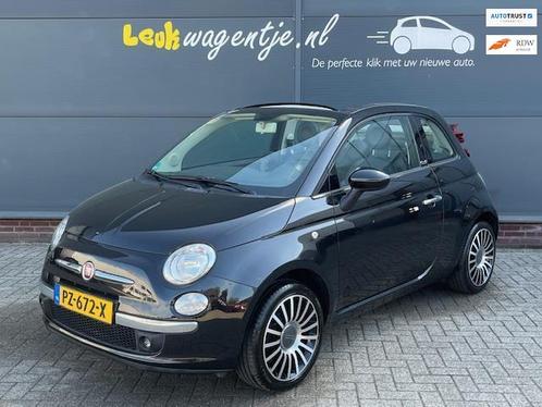 Fiat 500 C 1.2 Lounge Cabrio *leder *navigatie *16 inch, Auto's, Fiat, Bedrijf, Te koop, 500C, ABS, Airbags, Airconditioning, Centrale vergrendeling