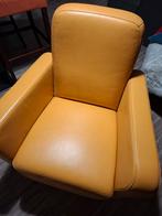 Gele Montèl Lederen Stoel, Huis en Inrichting, Stoelen, Ophalen, Gebruikt, Overige kleuren, Leer