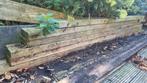 Gebruikte Steigerhouten Balken, Doe-het-zelf en Verbouw, Hout en Planken, Geïmpregneerd, Gebruikt, Ophalen of Verzenden, 200 tot 250 cm