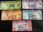 5 x biljetten Sri Lanka, Ophalen of Verzenden, Zuid-Azië, Setje