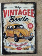 Vintage classic Volkswagen Kever metalen bord formaat A4, Verzenden, Nieuw, Volkswagen