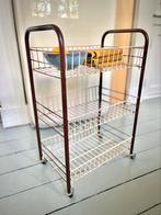 Vintage Tomado keukentrolley rekje trolley op wieltjes, Ophalen, Zo goed als nieuw